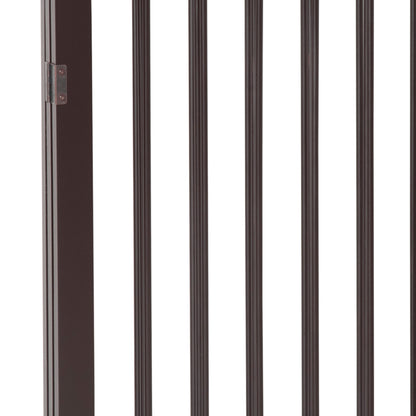 3 Panel Stair Gate Foldable Dog Door Gate Indoor Free Standing Safety Gate Pet Barrier 76cm Height