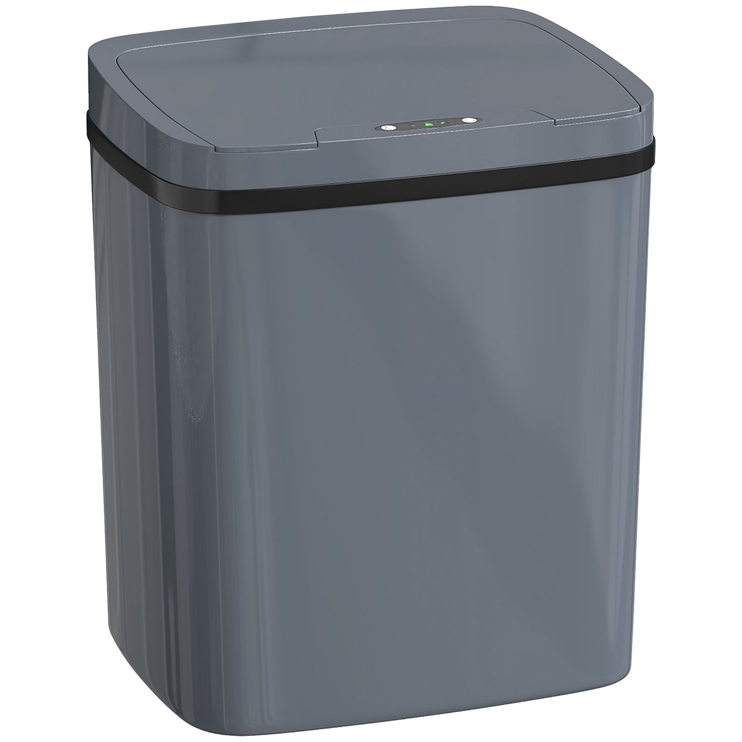 15L Sensor Bin, Automatic Touchless Kitchen Bin, Easy Clean, Battery Operated for Home Office, Bedroom, Bathroom, Grey