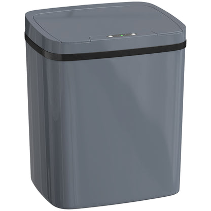 15L Sensor Bin, Automatic Touchless Kitchen Bin, Easy Clean, Battery Operated for Home Office, Bedroom, Bathroom, Grey