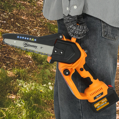 Mini Pruning Saw Cordless, 8 Inch Electric Pruning Saw with 2 x 4000mAh Batteries