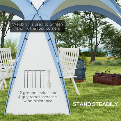 3.5 x 3.5M Camping Gazebo, Outdoor Event Shelter Dome Tent Garden Sun Shelter Patio Spire Arc Pavilion Camp Sun Shade Tent fo