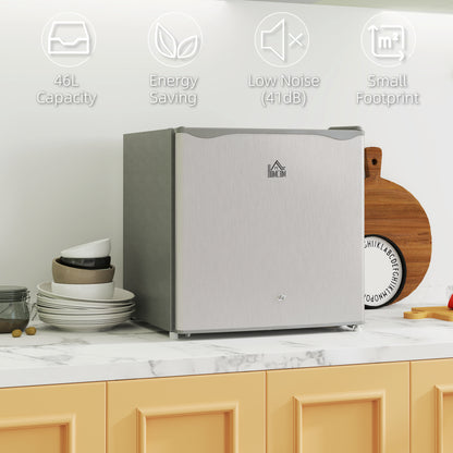 46 Litre Lockable Countertop Fridge - Grey