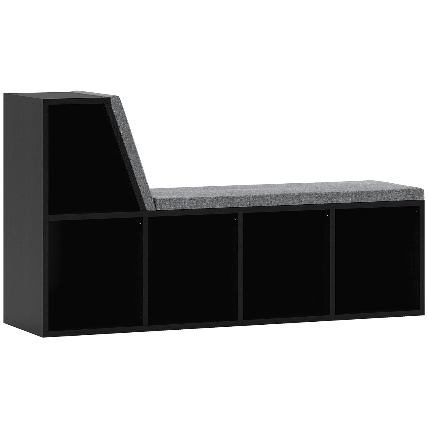 2 Tier Modern Bookcase Bookshelf with Removable Cushions for Living Room