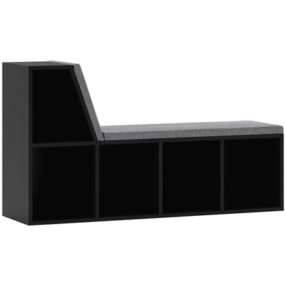 2 Tier Modern Bookcase Bookshelf with Removable Cushions for Living Room