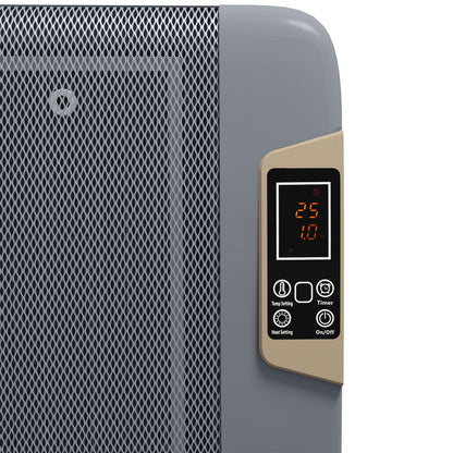 Mica Electric Space Heater, Portable Heater for Home with 2 Heat Settings, Living Room, Study, Garage