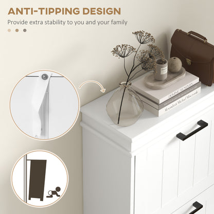Three-Drawer Minimalistic Shoe Storage Cabinet, for 15 Shoes