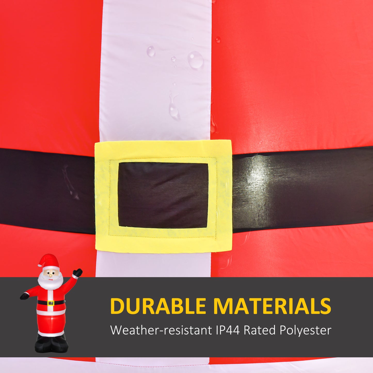 8ft Inflatable Christmas Santa Claus Xmas Decoration with LED Holiday Air Blown Yard Outdoor Décor