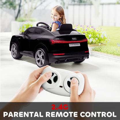 Audi E-tron Licensed 12V Kids Electric Ride on, Electric Car for Kids, with Parental Remote, Music Lights MP3
