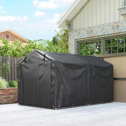 2.2 x 1.6 m Garden Storage Tent, Waterproof Anti-UV Bike Tent with Roll-up Zipper Door