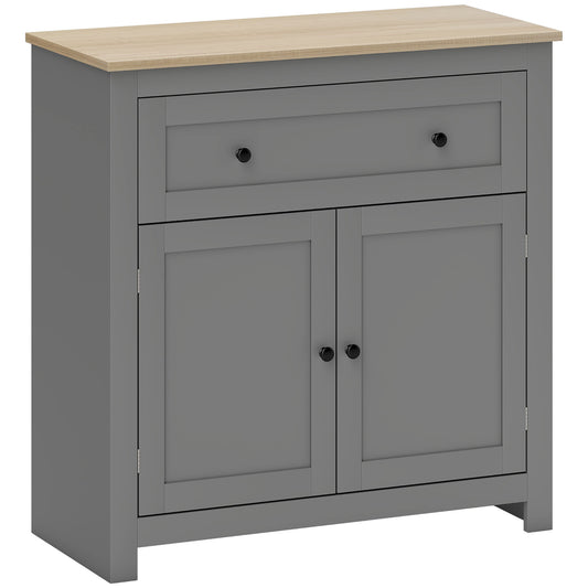 Sideboard Storage Cabinet, Morden Kitchen Cupboard with Adjustable Shelf, Drawer and Double Doors, Sideboard for Living Room