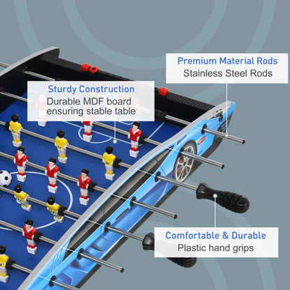29 Inch Mini Tabletop Football Foosball Gaming Table Play Fun Game 74.5L x 36.1W x 12H CM