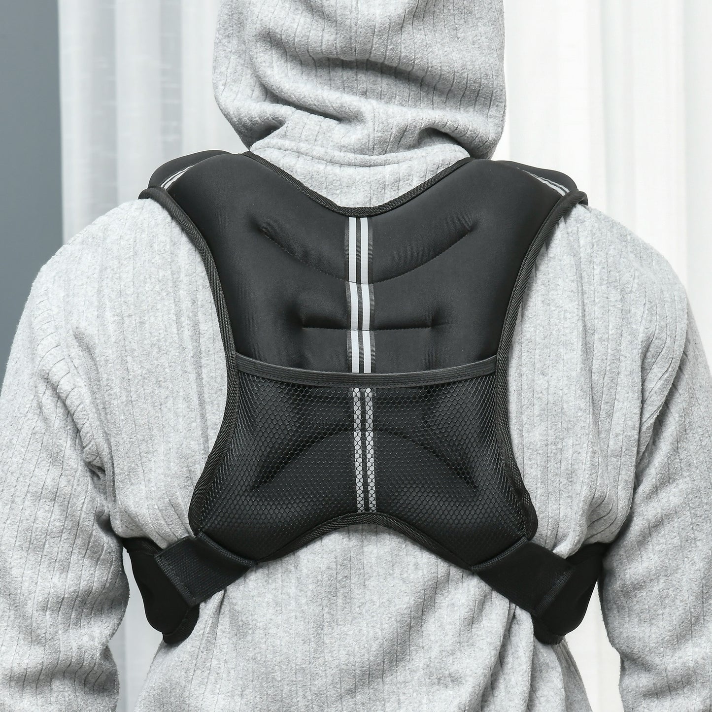 5KG Weighted Vest, Running Weight Vest with Adjustable Strap, Convenient Pocket and Reflective Strips for Men and Women