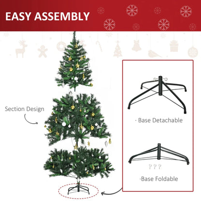 6ft - Prelit Traditional Style Christmas Tree with Ornaments & Metal Base Included