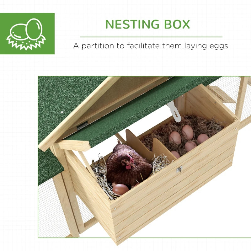 Large Chicken Coop with Run Backyard and Nesting Boxes