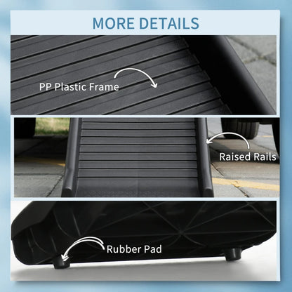 Foldable Pet Car Ramp for Easy Access to Car Boot - Anti Slip Grooves