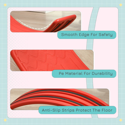 Balance Board / Wobble Board for Coordination and Agility - Red
