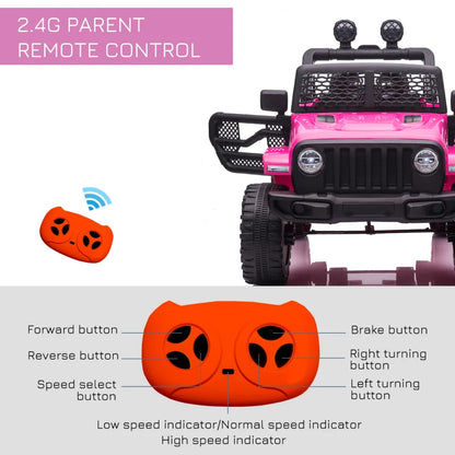 12V Kids Electric Ride On Car Truck Toy SUV with Remote Control - Pink