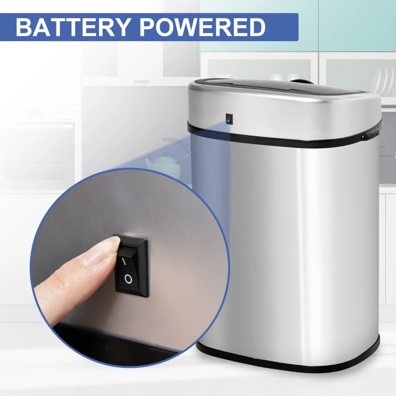 Touchless Motion Sensor Dustbin Automatic Lid - (batteries not included) - 48L