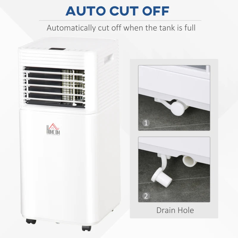 9000 BTU - 4-in-1 Air Conditioning Unit with Dehumidifier, 24hr Timer & Remote Control