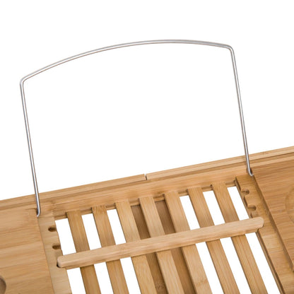 Bamboo Bathtub Shelf Rack Caddy, Set of 2