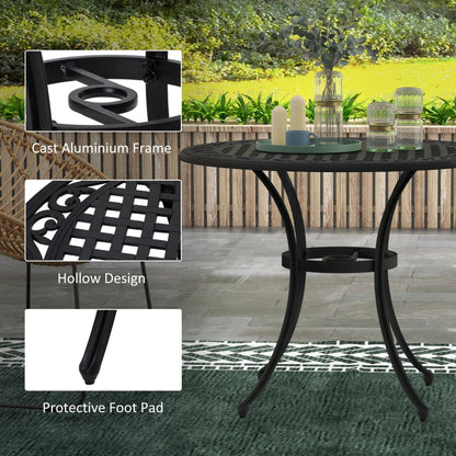 Round Bistro Table with Parasol Hole - (Table Only)