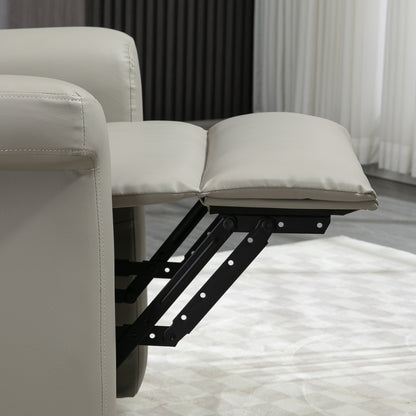Power Lift Chair Armchair for the Elderly, PU Leather Recliner Chair with Extended Footrest, Remote Control and Side Pocket