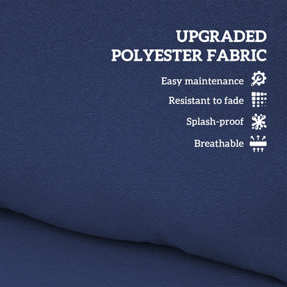 Seat and Back Padded Cushion Set, CUSHION ONLY - Dark Blue