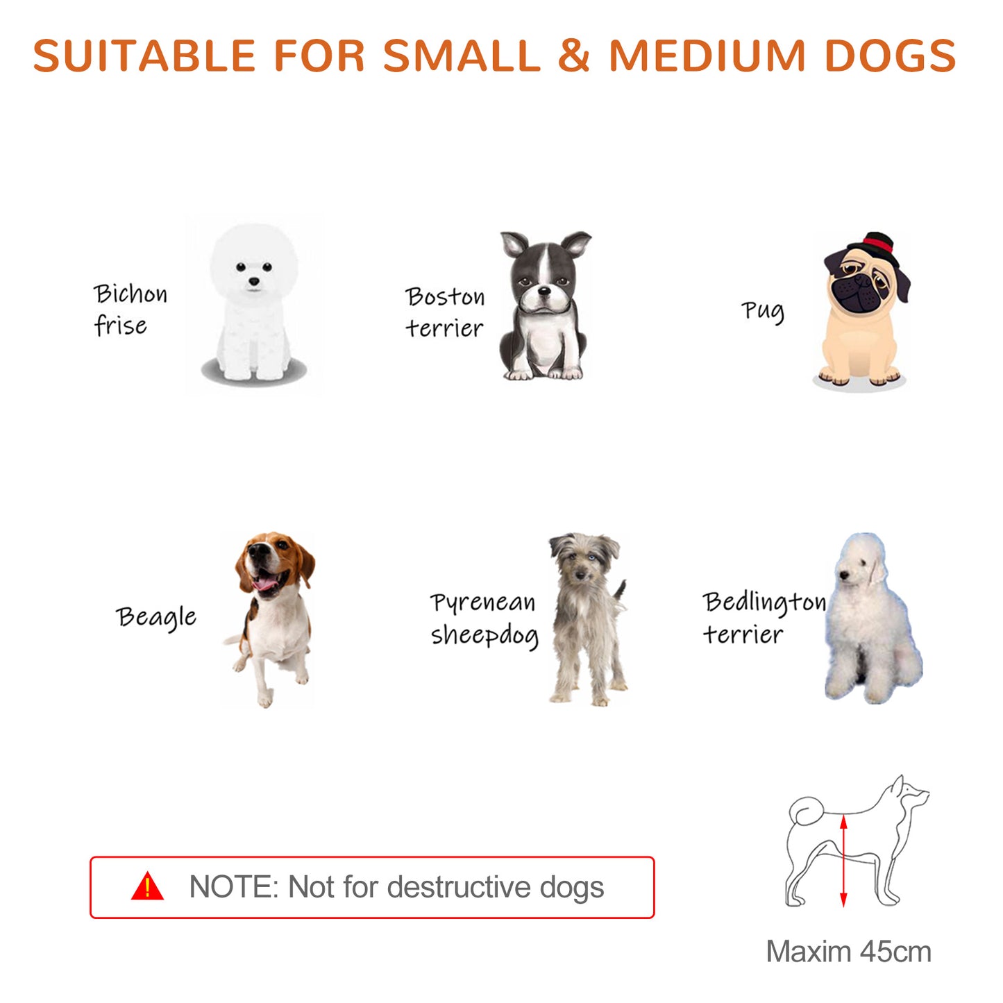 Freestanding Dog Gate, Foldable Pet Fence, Indoor Wood Barrier, Stair Gate with Support Feet, for Doorway, Hallway