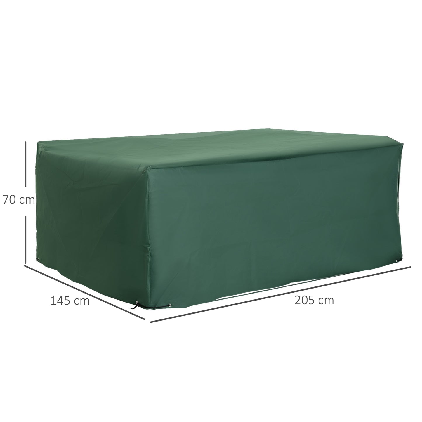 Outdoor Garden Furniture Cover Waterproof, Anti-UV 600D Heavy Duty Oxford Fabric Patio Furniture Cover for Rectangular Sofa T