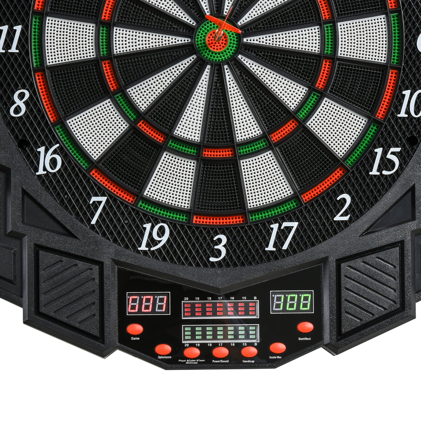 Dart Board Set, Electronic Dartboard with LED Digital Score Display, Soft Tip Darts, 27 Games, Speaker Sound