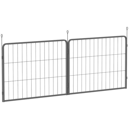 2 Piece Dog Pen Expansion Pack for 60cm High Pet Playpen with 3 Stakes, for Small Dogs