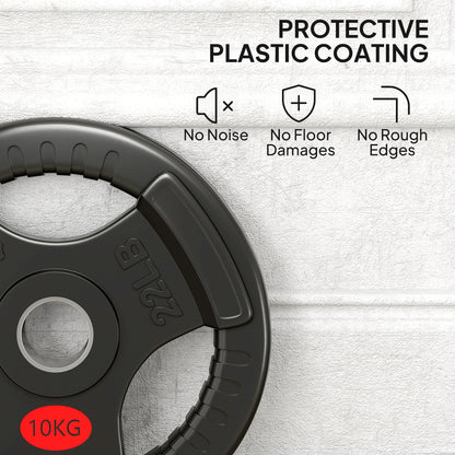 Olympic Weight Plates, 2"/5cm Weight Disc Pair with Tri-Grips