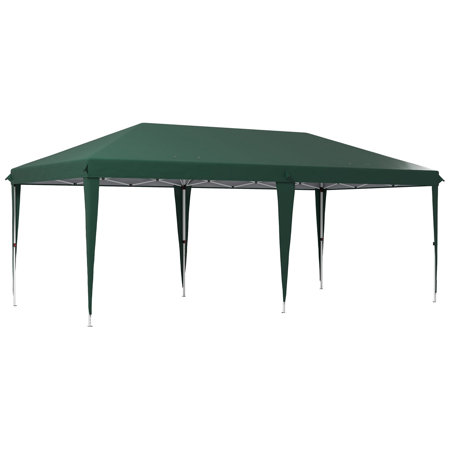 6 x 3 m Pop-Up Steel Frame Gazebo - Green