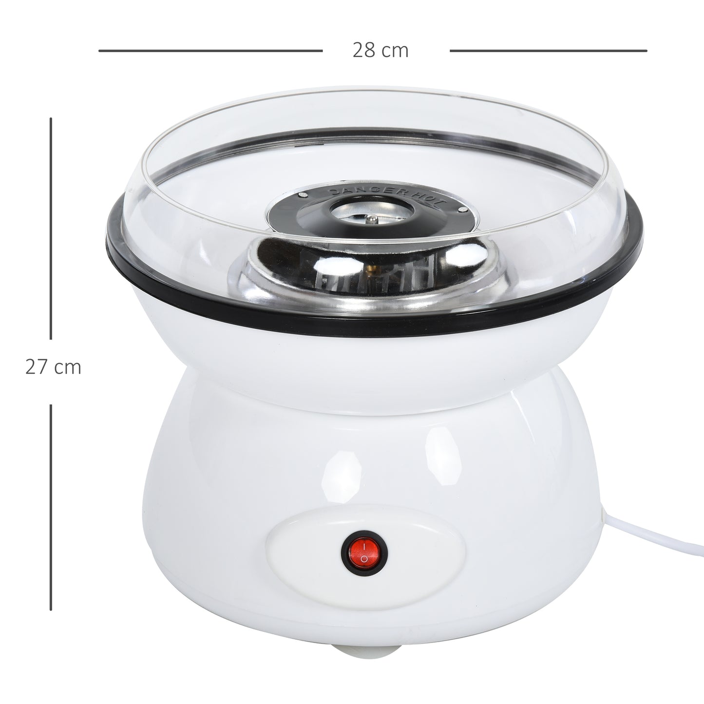 450W Candy Floss Machine, Professional Automatic Cotton Candy Sweet Machine with Candyfloss Sticks, Spoon, Splash Guard