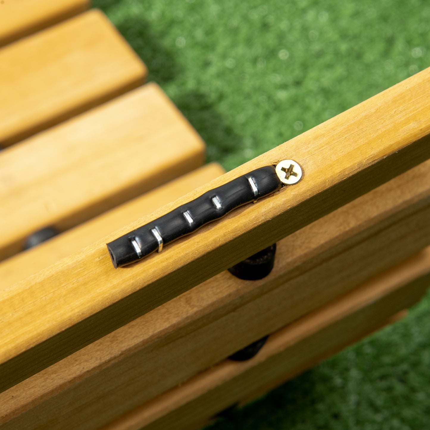 Rollable Wooden Garden Pathway Weather-Resistant Walk Way for Wedding Party Pathways 185 x 60 cm