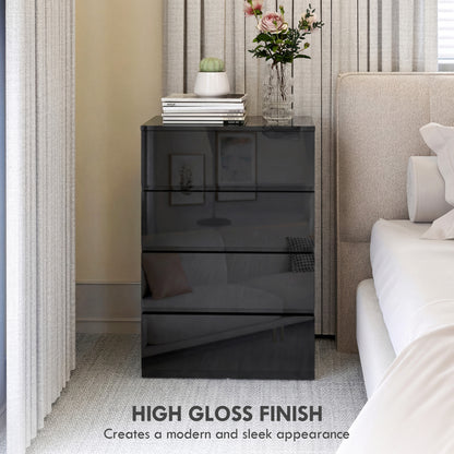 Chest of Drawers, 4-Drawer Storage Cabinets, Modern Dresser, Storage Drawer Unit for Bedroom