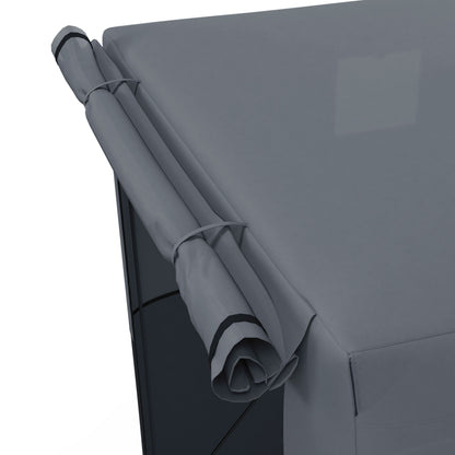 2 x 2m Pop-Up Gazebo, with Accessories - Black