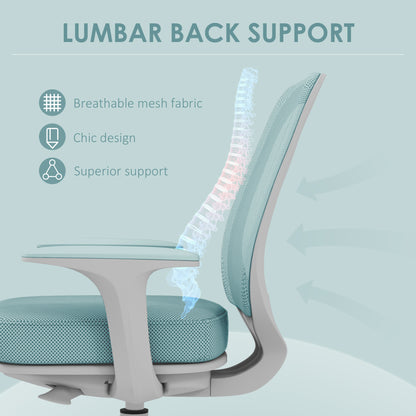 44-56cm Mesh Back Office Chair - Light Green