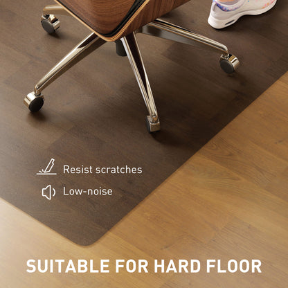 Chair Mat for Hard Floors, 90 x 120 cm Non-Slip Floor Mats for Wood/Tile Protection, Office & Home, Black