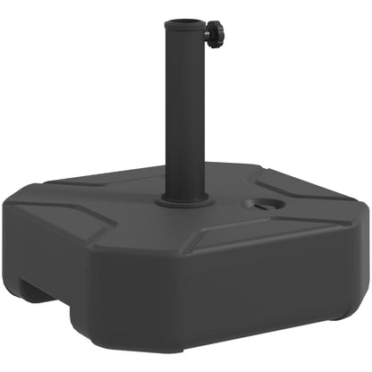 Square Garden Parasol Base, Garden Umbrella Stand Heavy Duty Parasol Base, Filled Up to 25kg with Sand or 20kg
