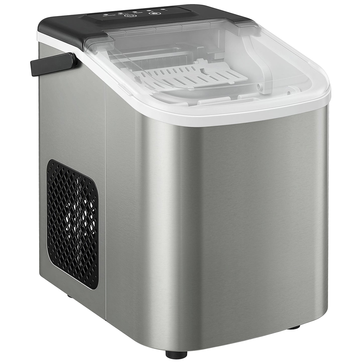 Ice Maker Machine Countertop, 9 Cubes Ready in 7 Mins, 12 KG in 24Hrs, 2 Sizes of Bullet, Self-Cleaning Ice Machine