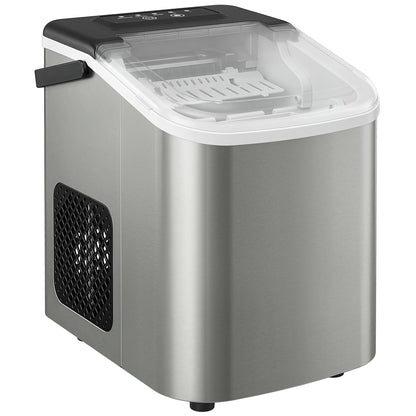 Ice Maker Machine Countertop, 9 Cubes Ready in 7 Mins, 12 KG in 24Hrs, 2 Sizes of Bullet, Self-Cleaning Ice Machine