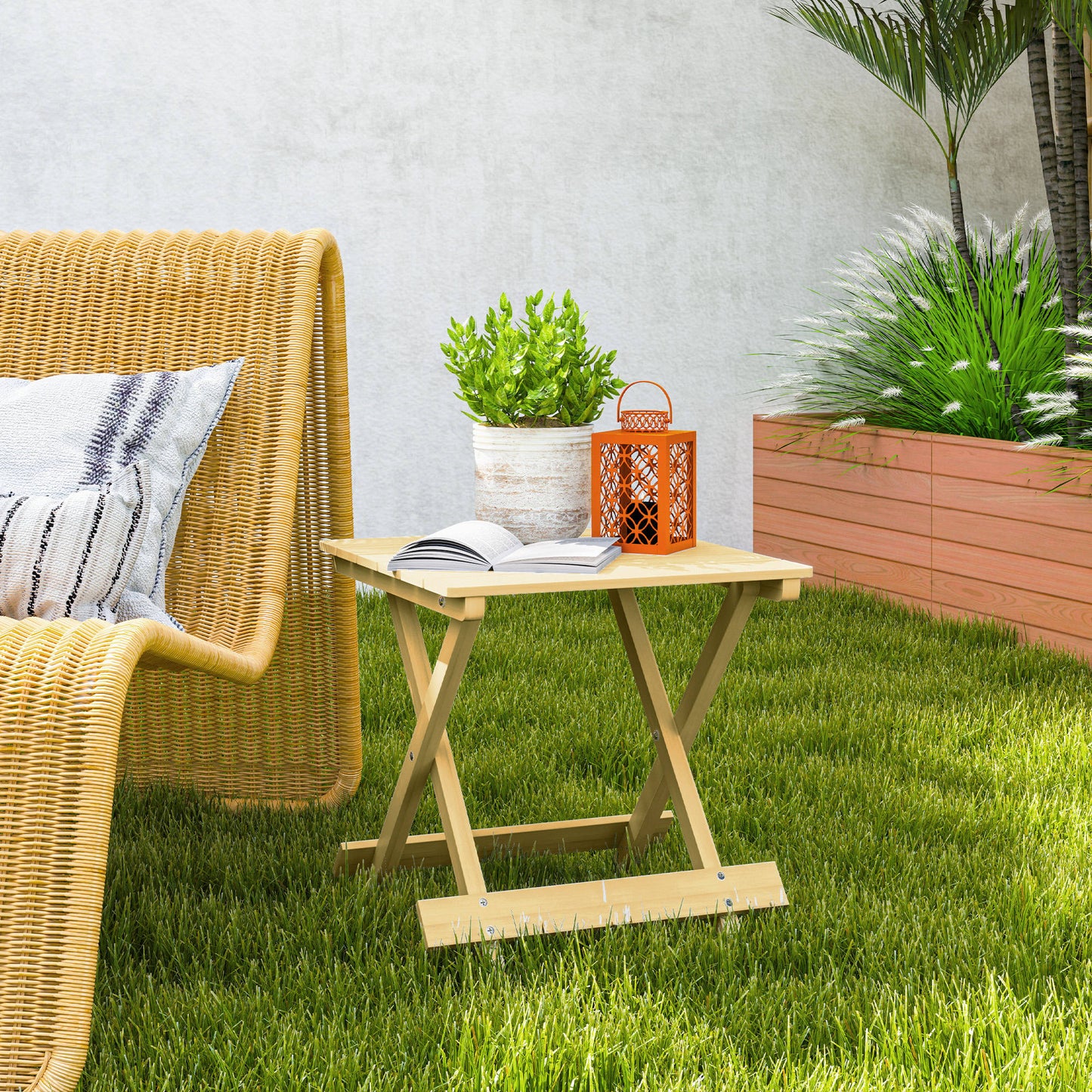 Wooden Foldable Outdoor Coffee Table