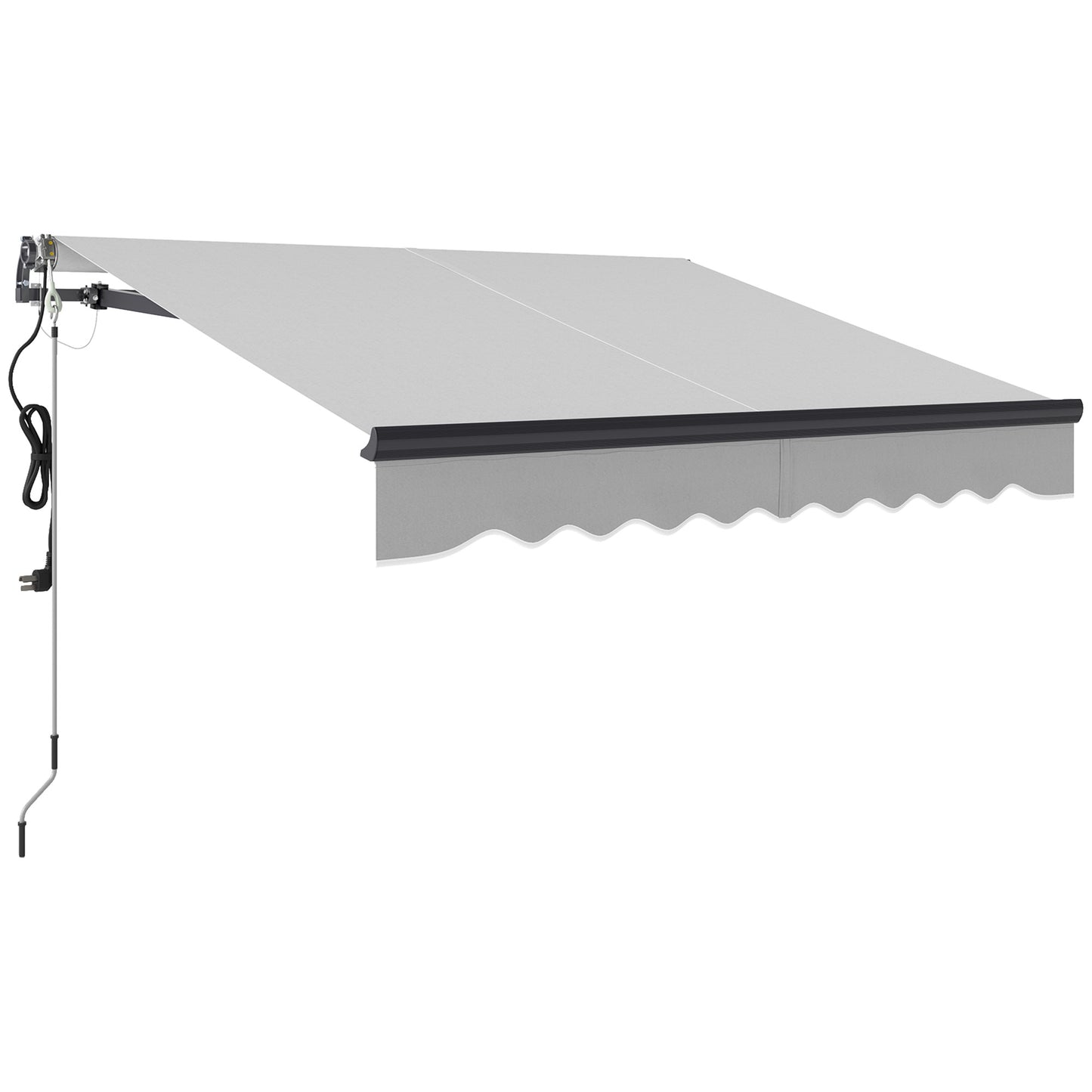 2.5 x 2m Electric Awning with Remote Controller, Aluminium Frame DIY Retractable Awning