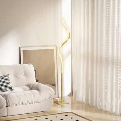 LED Floor Lamp with 3 Adjustable Brightness, Modern Dimmable Standing Lamp with Foot Switch for Bedroom, Living Room