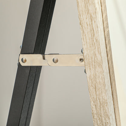 162.6 cm Two-Tone Full Length Mirror - White/Oak-Tone