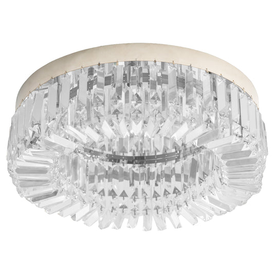 Crystal Chandeliers with Crystal Pendants, 8-Light Ceiling Light for Living Room, Bedroom Dining Room, Silver Tone