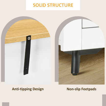 Sideboard Storage Cabinet, Modern Kitchen Cupboard with Double Doors and Drawers for Dining Room, Living Room and Entryway