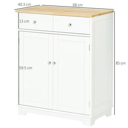 Kitchen Storage Sideboard with Solid Wood Top