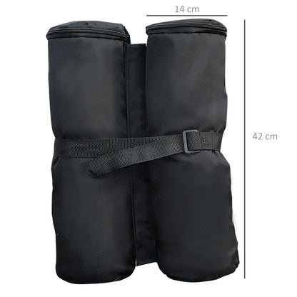 15 kg Heavy Duty Gazebo Weight Sand Bags, 4 pcs Leg Weights Marquee Tent Canopy Base for Trampoline Pop Up Gazebo Tent